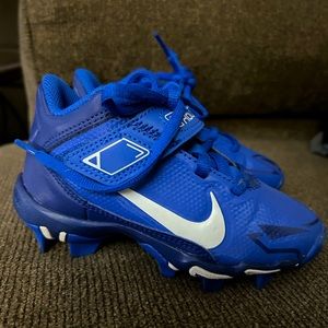 Blue Nike toddler cleats